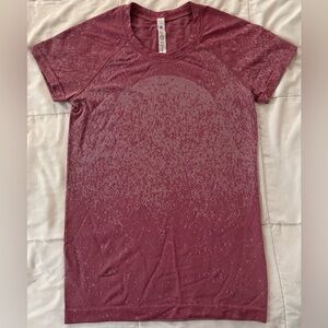 Lululemon Swiftly Tech Short Sleeve Pink Magenta Heathered Marble